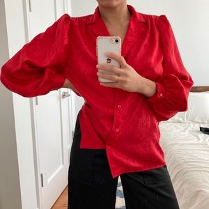 Vintage Satin Blouse